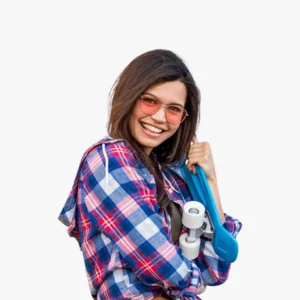 Red Checked Hooded Shirt